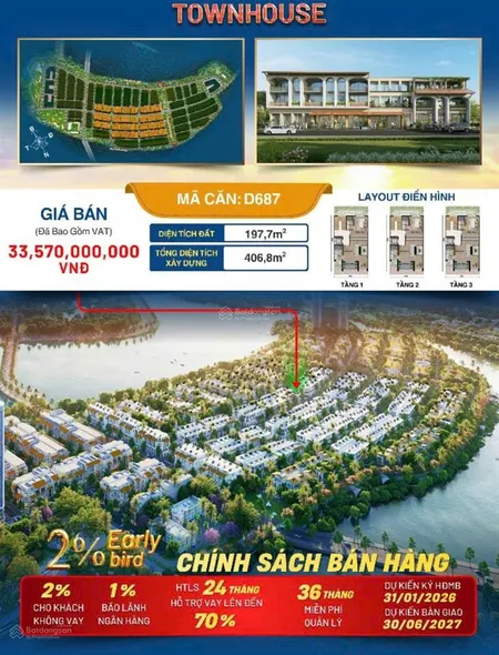 Khai xuân mở bán căn lk d687 góc mặt đường d6 trục đường rộng 20m charmora city sun nha trang