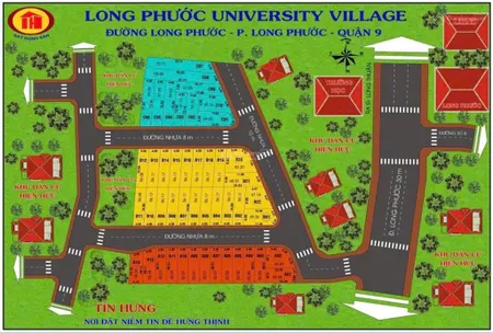 Bán đất nền dự án tín hưng đối diện ký túc xá đh luật đối diện chợ long phước