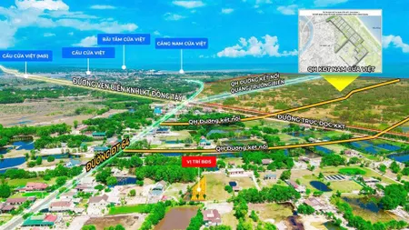 Đất chính chủ trung tâm xã nam cửa việt 165m2 gần biển, giá tốt chỉ 550 triệu