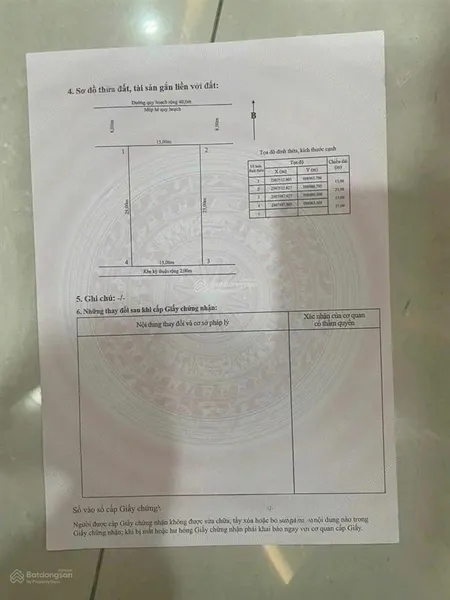 515. bán lô đất mặt đường 40m gần toà khánh hội lô 3e lê hồng phong ngô quyền hp . d.tích 375m