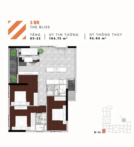 Căn 3pn hoa hậu 106m2. view landmark 81, sông và vạn phúc city. bán giá thu hồi vốn 2022