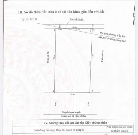 Lô đất lô 3d lê hồng phong diện tích 170m2 ngang 10m dài 17m giá 105 triệu/m