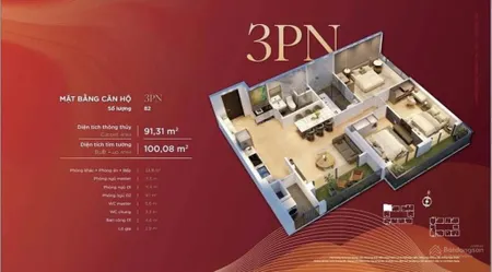 Bán nhanh 1 căn 3n giá chỉ 4.9 tỷ trả trước hơn 900 triệu
