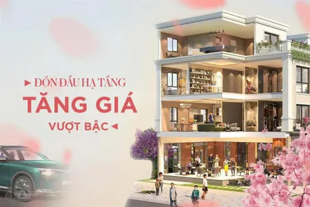 Bán biệt thự vinhomes hậu nghĩa diện tích đất 147m2, mặt tiền đường 50m giá 12 tỷ.