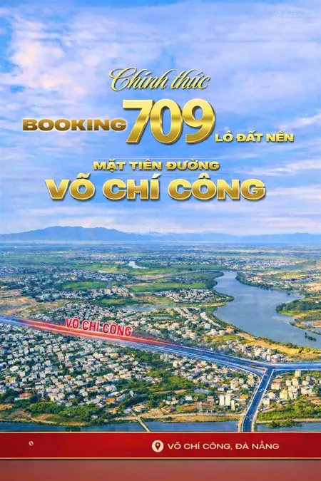 Chính thức nhận booking đất nền mặt tiền võ chí công nối dài trung tâm tp đà nẵng giá trực cdt