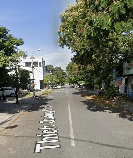 Lô góc 2 mặt tiền đường 10m5 thích quảng đức . hoà minh diên tích 223m2 . zá 12 tỏi bớt nhẹ