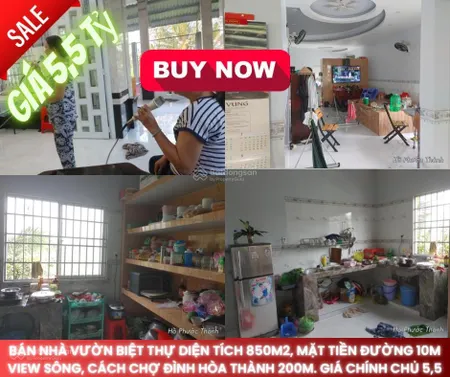 Bán nhà phố + vườn mai 847.8m2 mt hl2 cách chợ tân thành lai vung 200m, view sông vừa ở vừa kd