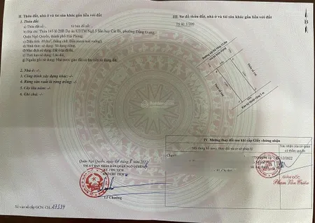Bán lô đất 40m lô 20b lê hồng phong, đường rộng 13.5m, hướng tb. giá 133tr/m2