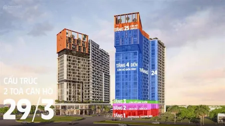 Căn studio tầng cao giá rẻ nhất cora tower 29/3 hoà xuân tts chỉ 1.88 tỷ vay 0% 24th