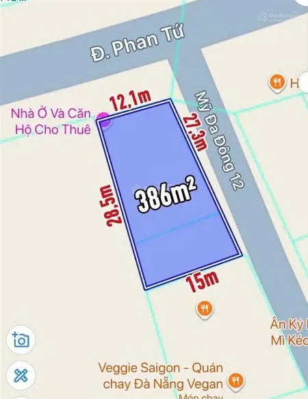 Hàng hiếm góc 2 mặt tiền đường phan tứ & mỹ đa đông 12 ( chính chủ thiện chí bán nhanh )