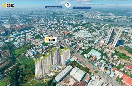 Căn hộ 2 phòng ngủ 65m2 mặt tiền quốc lộ 13, giá đợt đầu tiên
