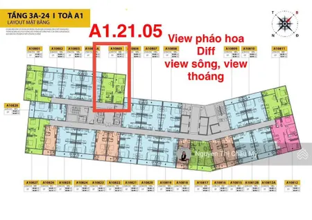 Căn hộ 2pn giỏ hàng view sông cora tower nhịp đầu mở bán tầng cao giá tốt châu mỹ srt