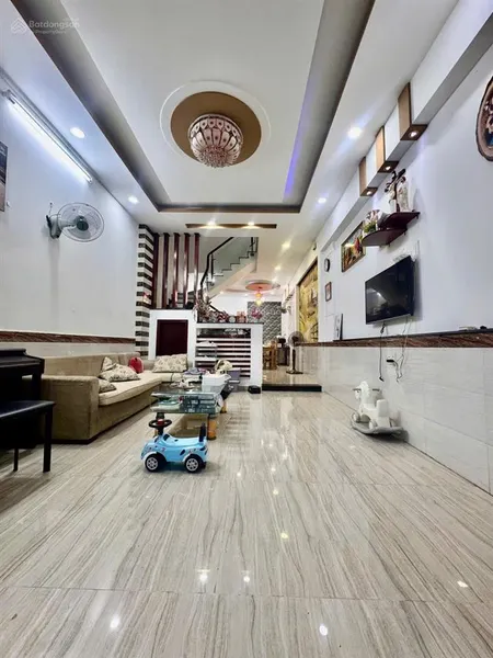Nhà hẻm ô tô phạm văn chiêu gần chợ thạch đà p.an hội tây, gò vấp 4 tầng 81m2 8.x tỷ