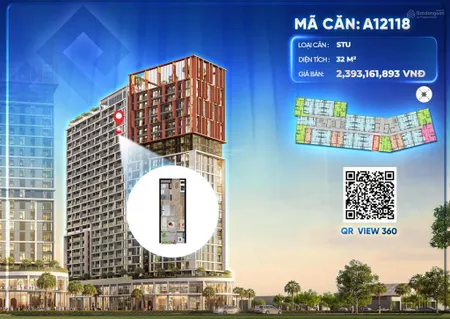 Cora tower, đường 29/3, 2,3 tỷ, 32m2, view đẹp