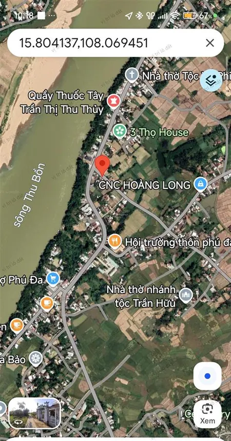 300m đất làm biệc thự, hướng đông nam duy thu , duy xuyên đà nẵng