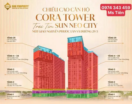 Cora tower căn hộ trung tâm, pháp lý rõ ràng, giá tốt
