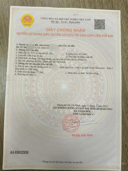Nhà becamex việt sing. lầu 3 bao sổ, full nội thất 550 triệu. toàn quốc mua được