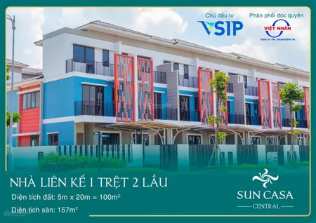 Bán nhà liền kề hướng nam sun casa central tt 30% nhận nhà, hỗ trợ vay bank 80%