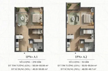 Căn 2pn1wc 51m2 dự án green skyline giá ưu đãi trong tháng 3