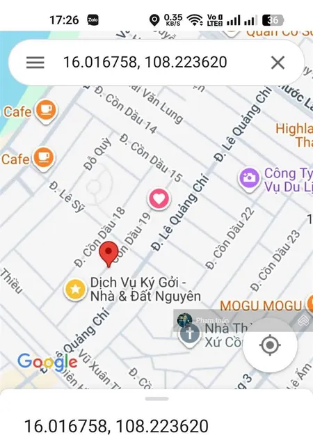 Bán cặp cồn dầu 19, hòa xuân, đônh nam 200m2 sẵn sổ công chứng luôn, gần lê sỹ 13ty500 thương lượng