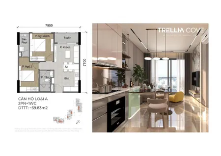 Sàn cđt nam long chọn căn vị trí đẹp giỏ hàng 3pn 2wc giá tốt nhất trellia cove có vat 7.1 tỷ
