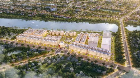 Phú thị riverside gia lâm. 2 mặt đường lớn, liền kề mặt tiền 5m xây 4 tầng view công viên
