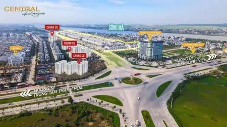 Bán nhà 5 tầng shophouse mặt kinh doanh tại dự án central riverside thanh hóa