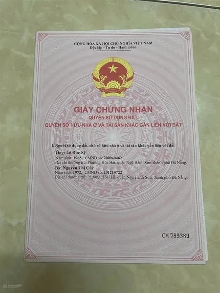 Mặt tiền lưu văn lang ( kẹp cống ) 109m2 vị trí đẹp số 1 biển sơn thuỷ