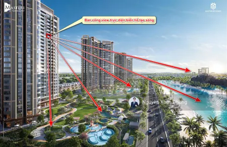 Studio tầng trung không chênh 1 đồng view bao trọn công viên biển hồ tạo sóng đẹp nhất vũ trụ
