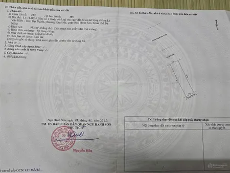 197m2/ 22,2 tỷ đường nguyễn đức thuận rộng 15m lề 9m, sát biển sơn thủy,hbắc