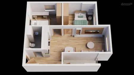 Bán gấp căn góc 54,98m2 view phố đi bộ tại nhà ở xã hội harbor residence, tổng giá 1,366 tỷ