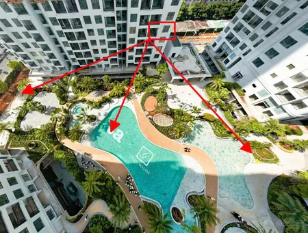 View hồ bơi resort căn góc 82m2 3pn/2wc đẹp nhất green skyline,tầng 5 giá chỉ từ 5 tỷ 1