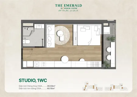 Chính thức nhận booking đợt 1 căn hộ emerald garden view chiết khấu ngay 30tr