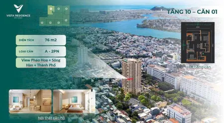 Chỉ 5.1 tỷ căn góc 2 ngủ vista đối diện đại học kiến trúc đà nẵng sổ lâu dài bàn giao cao cấp