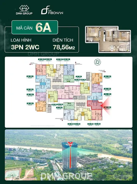 Chỉ 3,7 tỷ (70%) nhận ngày căn 3pn cao cấp tại the fibonan ck khủng 7% 3 tháng sau mới đóng nốt