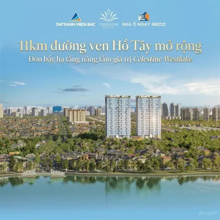 Căn hộ cao cấp celestine westlake sở hữu lâu dài tại hồ tây