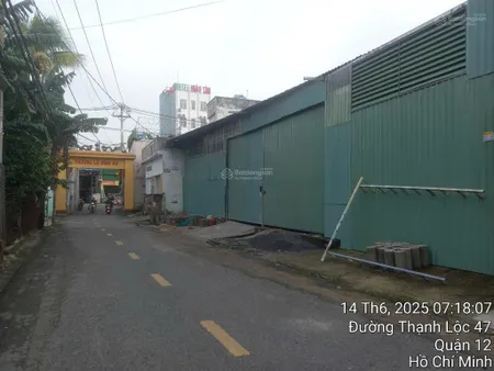 Bán đất sẵn xưởng đang cho thuê tại mặt đường hà huy giáp quận 12 tp. hồ chí minh