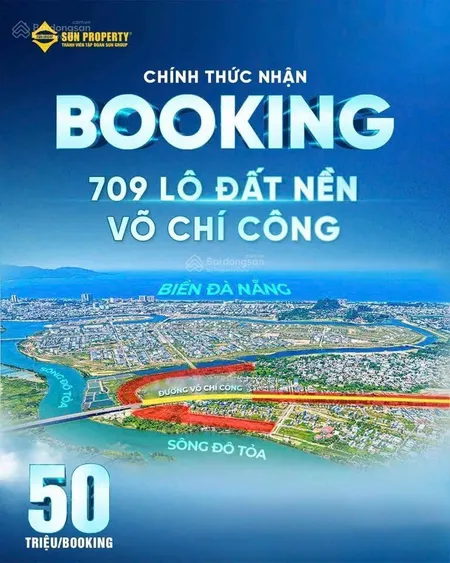 Chính thức mở bán 709 lô đất nền mt võ chí công pháp lý sổ hồng đầu tư cực tốt