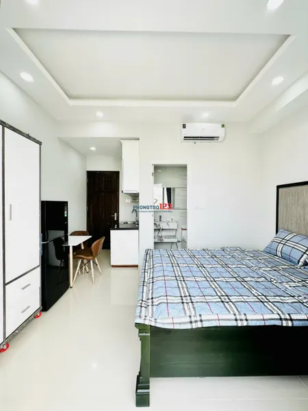 TRỌ BÌNH THẠNH GẦN NGÃ TƯ HÀNG XANH, Q3, Q1. STUDIO 36m2 FULL NỘI THẤT BAN CÔNG LỚN - BẠCH ĐẰNG