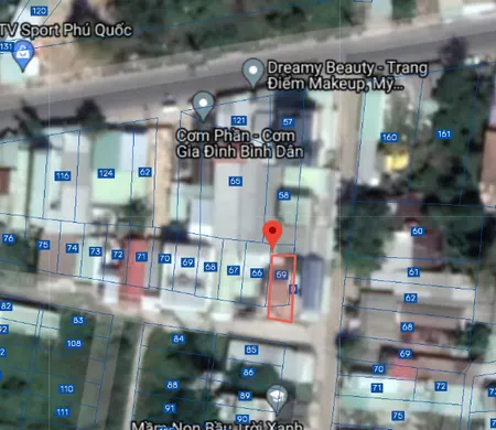Bán bán  đất thương mại dịch vụ 201m² , giá 9.5 tỷ tại đường khu phố 10, Thị trấn Dương Đông, Thành phố Phú Quốc, Kiên Giang