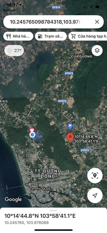 Bán bán  đất nông nghiệp 5900m² , giá 59 tỷ tại đường cây thông ngoài, Xã Cửa Dương, Thành phố Phú Quốc, Kiên Giang
