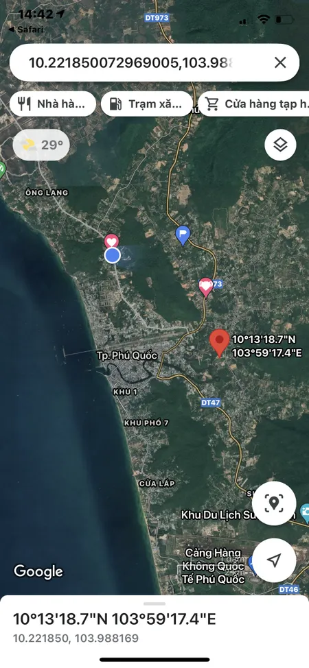 Bán bán  đất nông nghiệp 108m² , giá 1.3 tỷ tại đường Tuyến Tránh, Thị trấn Dương Đông, Thành phố Phú Quốc, Kiên Giang