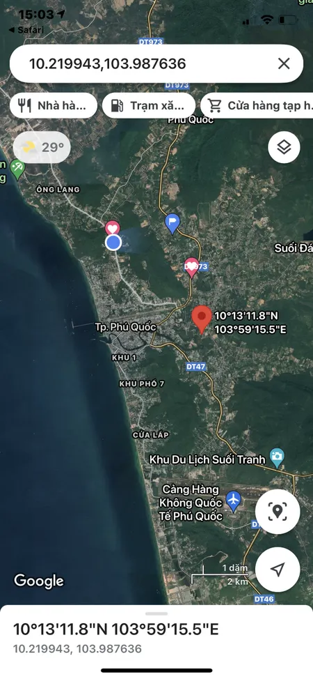 Bán bán  đất nông nghiệp 124.5m² , giá 1.35 tỷ tại đường Tuyến Tránh, Xã Dương Tơ, Thành phố Phú Quốc, Kiên Giang