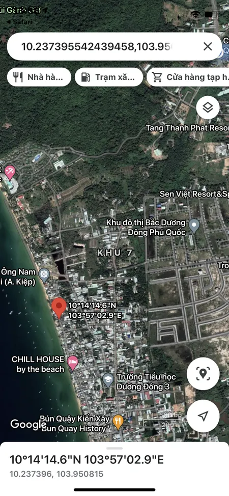 Bán bán  đất thương mại dịch vụ 341.3m² , giá 7.5 tỷ tại đường khu phố 9, Thị trấn Dương Đông, Thành phố Phú Quốc, Kiên Giang