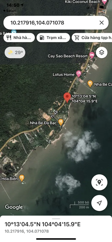 Bán  đất nông nghiệp 1000.1m² tại đường Cây Sao, Xã Hàm Ninh, Thành phố Phú Quốc, Kiên Giang giá 14 tỷ