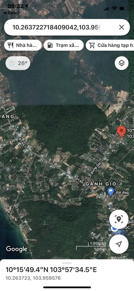 Bán bán  đất nông nghiệp 87.3m² , giá 1 tỷ tại đường Búng Gội, Xã Cửa Dương, Thành phố Phú Quốc, Kiên Giang
