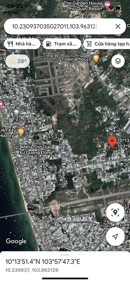 Bán  đất thương mại dịch vụ 4200m² , giá 105 tỷ tại đường Cách Mạng Tháng Tám, Thị trấn Dương Đông, Thành phố Phú Quốc, Kiên Giang