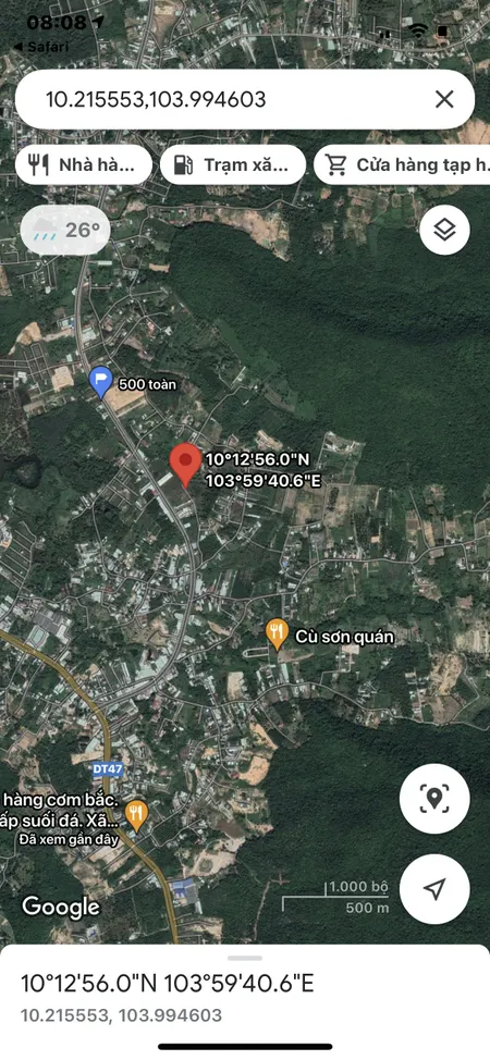 Bán  đất nông nghiệp 2634.6m² , giá 52.68 tỷ tại đường Tuyến Tránh, Xã Dương Tơ, Thành phố Phú Quốc, Kiên Giang