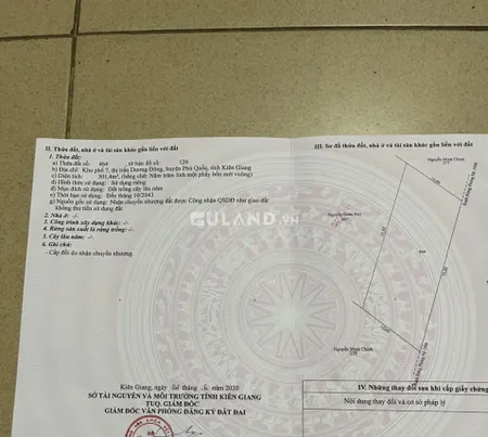 Bán đất khu phố 7 , thành phố Phú quốc ( chính chủ )