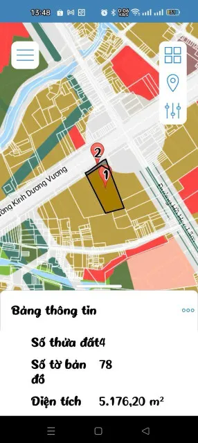 Bán Đất Mt Kinh Dương Vương  P An lạc. Quận Bình Tân . Thích hợp làm CC siu thị